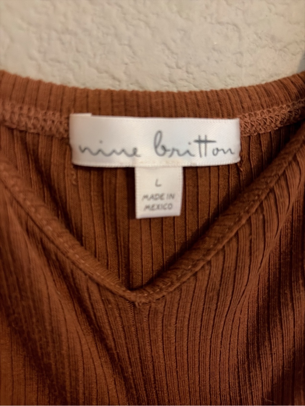 nine britton Rust-Brown Twist Midi Dress - Picture 3 of 4